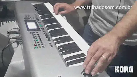Resumo sobre o Teclado Korg i3 com amostras de Timbres e Ritmos