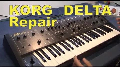 MF#15 korg delta DL-50 vintage analog strings synthesizer repair