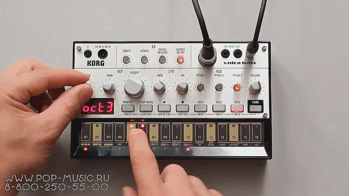 Бас синтезатор KORG VOLCA BASS (sounds, review, making DUBSTEP)