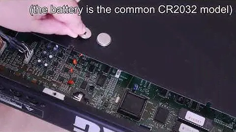 Korg 01/W battery replacement