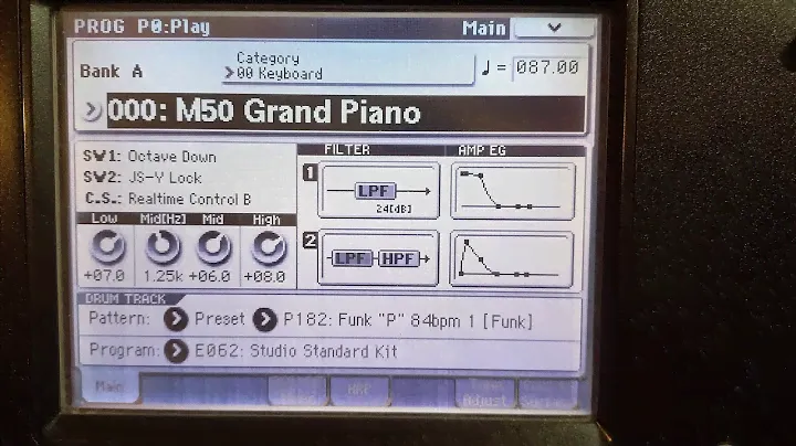 KORG WORKSTATION M50 repair