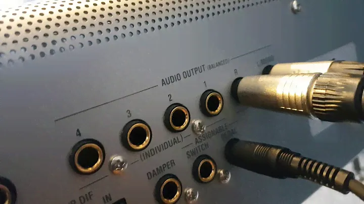 Conectando o pedal XVP20 no Korg Kronos