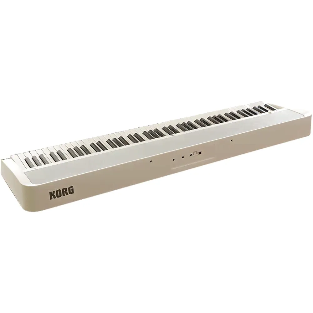 KORG B2-WH цифровое пианино, взвешенная клавиатура, 12 тембров , педаль, адаптер питания в комплекте, цвет белый, полифония 120-1