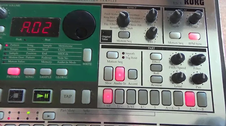 Разборка и ремонт Korg Electribe ES-1