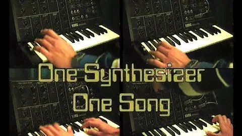 One Synth, One Song: Korg MS-10 Analog multitrack cassette tape recording on Tascam 244 Portastudio