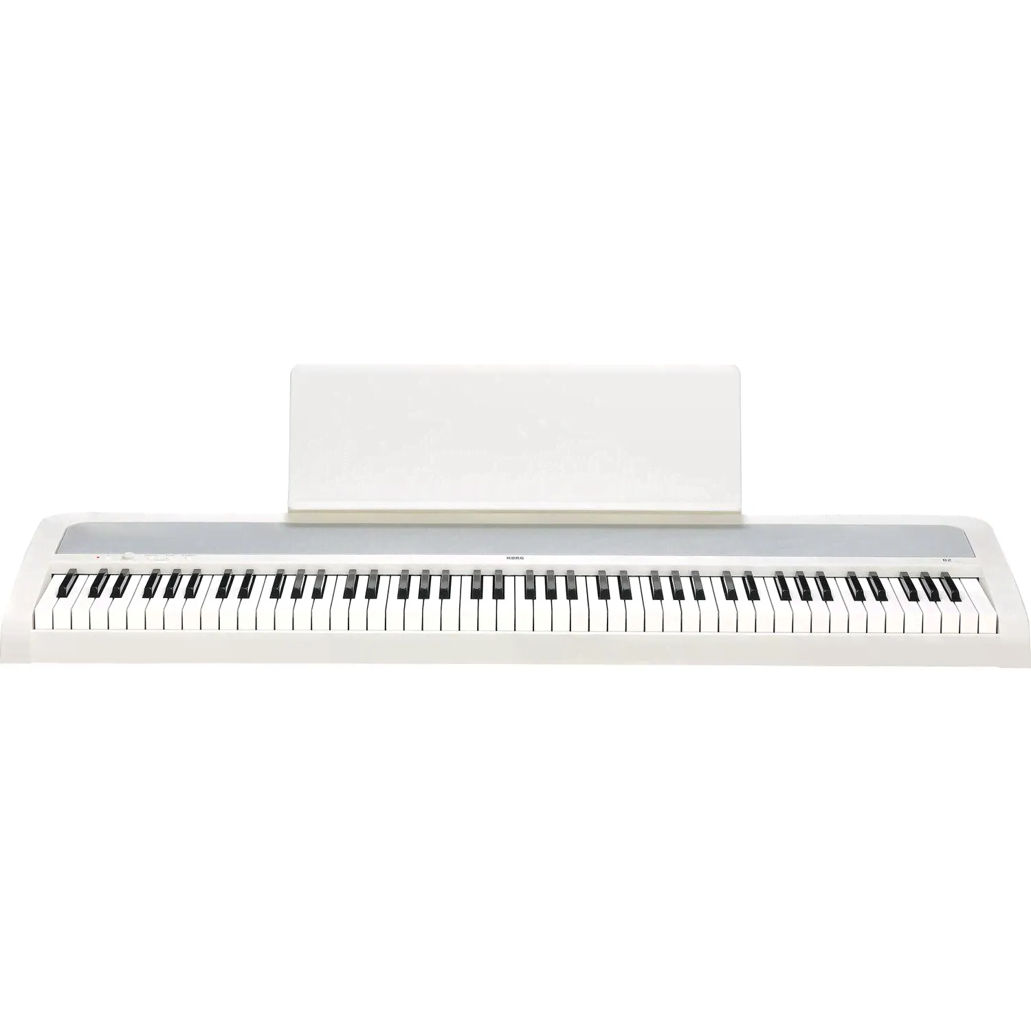 KORG B2-WH цифровое пианино, взвешенная клавиатура, 12 тембров , педаль, адаптер питания в комплекте, цвет белый, полифония 120-3