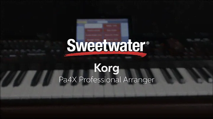 Korg Pa4X Professional Arranger Keyboard Demo