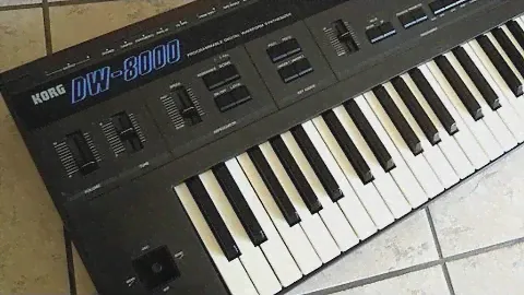 KORG DW-8000 Digital Waveform Synthesizer (1985)  - sound demo