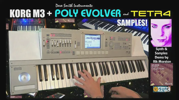 Korg M3 + DSI POLY EVOLVER TETRA Samples Reverb SYNC Analog Synthesizer Rik Marston