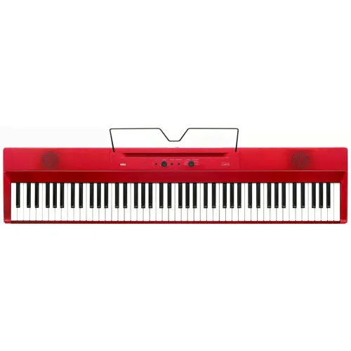 KORG L1 MR цифровое пианино Liano, 88 клавиш,. Пюпитр и педаль в комплекте красный