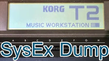[tutorial] Korg T2 SysEx Backup (Midi OX)