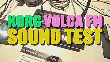 KORG VOLCA FM SOUND TEST - NAMM 2016