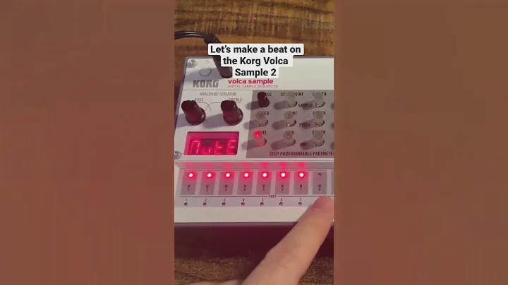Building a beat on the Korg Volca Sample #korg #volca #analog #synth #electronicmusic #techno