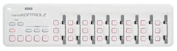 KORG NANOKONTROL2-WH портативный USB-MIDI-контроллер, цвет белый