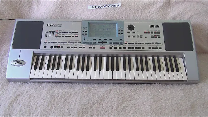KORG PA 50 professional arranger synth performing Groove Ballad music in 3D 4K UHD