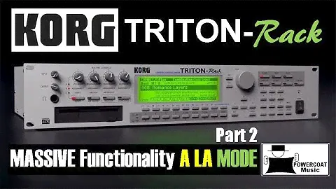 Korg Triton Rack Expandable HI Module/Sampler: Overview of the Modes - Part 2