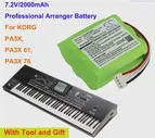 Профессиональная Аккумуляторная батарея 2000mAh HHR210AAB, KITBAT1002 для KORG PA3X, PA3X 61, PA3X 76