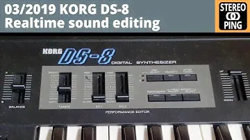 Korg DS-8 realtime sound editing