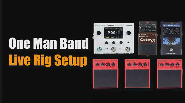 One Man Band Live Rig Setup (Roland SPD, Boss OC5, TC Helicon, Ampero 2)