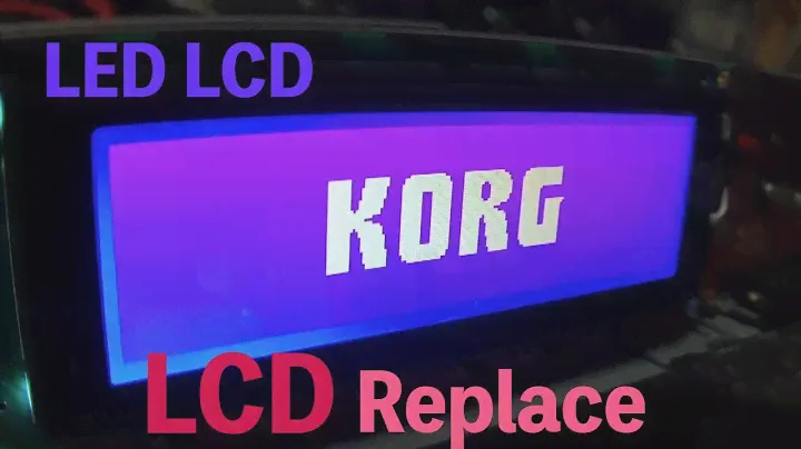 restoration KORG wavestation LCD Replacement (EZAS music/ A/D Rack /wavetable/Repair