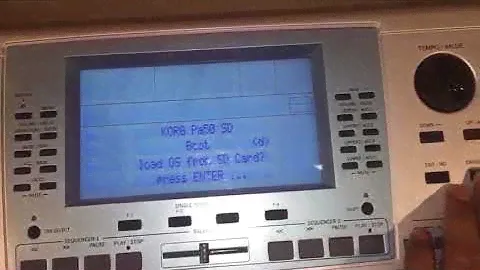 KORG PA50SD - OS not loading from SD card
