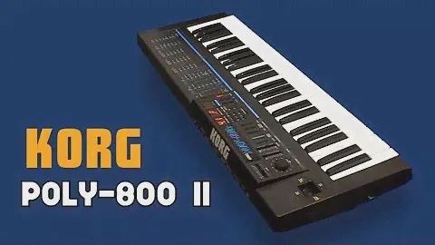 KORG POLY-800 II Analog Synthesizer 1986 | NEW PATCHES | HD DEMO