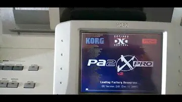 korg pa2x startup