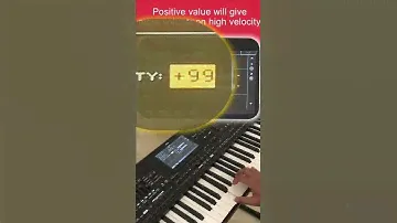 How to set touch sensitivity level in Korg | Korg PA Short tips | Korg velocity sensitivity