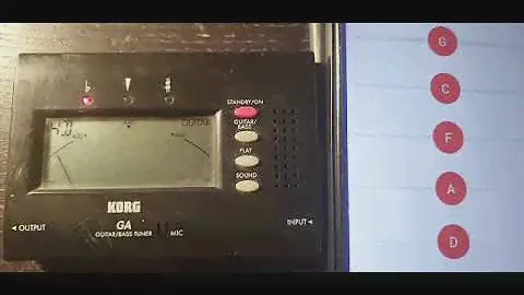 Тюнер Korg GA-40 и программа настройки гитары