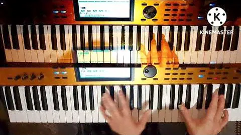 Korg Krome Ex Copper Violin & Piano Sound Sample (Ambient)