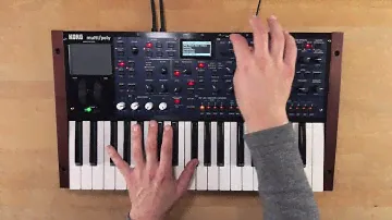 Korg multi/poly Sound Demo (no talking) with custom and factory presets