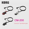 Соединительный микрофон Korg CM300 с клипсой, 14 дюйма (диаметр 1,5 мм), штекер для телефона и кабель 5 футов (м) для защиты, белыйчерныйкрасный (art.: 7a254d274)