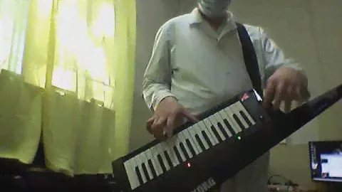 Ленивое соло на кейтаре korg rk-100s без нажатий на клавиши. Борис Живуров