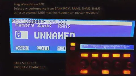 [Tuto Synth] #41 Korg Wavestation - Select any performance from any bank (ROM, RAM1, RAM2, RAM3)
