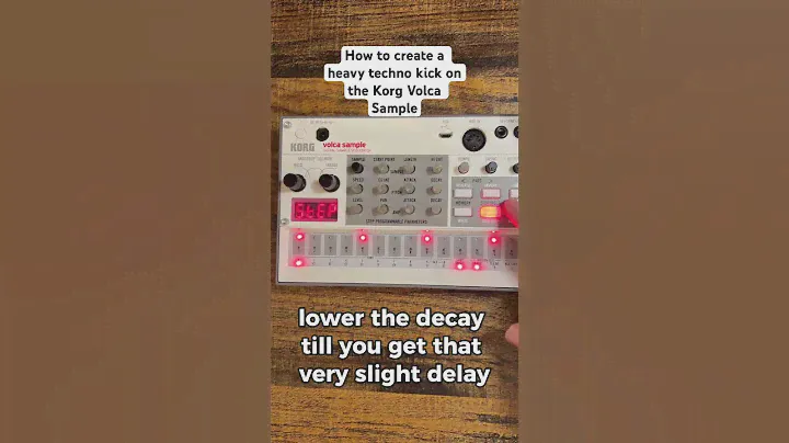 More techno magic on the Korg Volca Sample #sampler #techno #korg #volca #tutorial