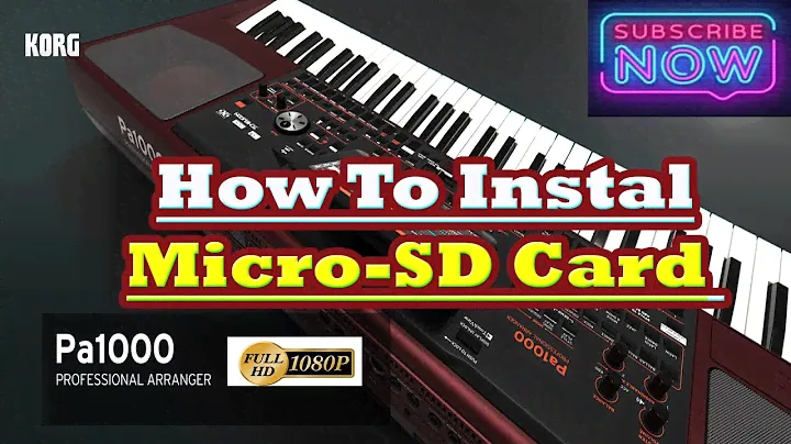 How To Install Micro SD Card In Korg PA Series 1000/700/600