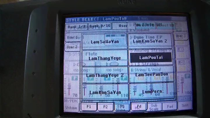 Lao style Korg Pa1x Pro Work for Pa3x Arranger Keyboard.