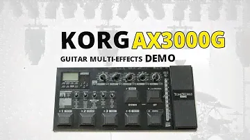 KORG AX3000G Guitar Multi-FX Sound Demo