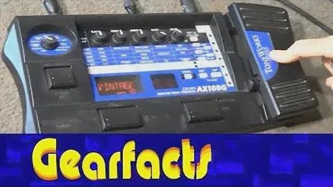 Korg AX100G multi effects for guitar. Unique delay sounds!